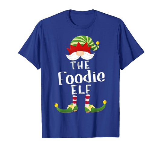 Foodie Elf Group Christmas Funny Pajama Party T-Shirt