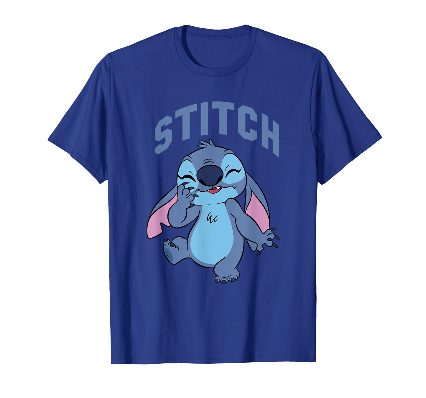 Disney Lilo & Stitch Cute Laughing Stitch Portrait T-Shirt