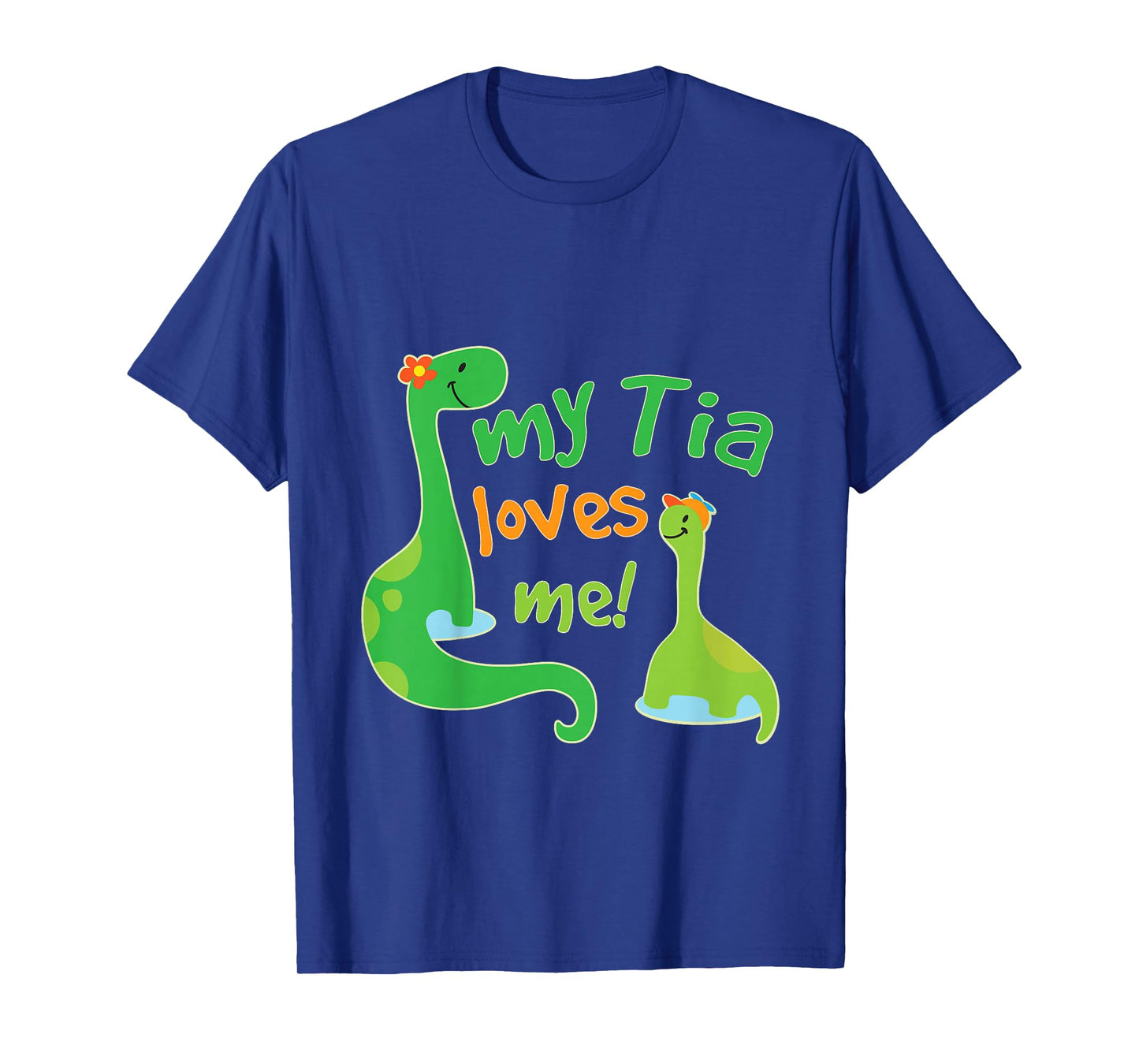Kids My Tia Loves Me Nephew Dinosaur T-Shirt