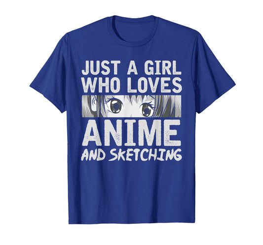 Japanese Manga Drawing Otaku Gift Anime Girl T-Shirt