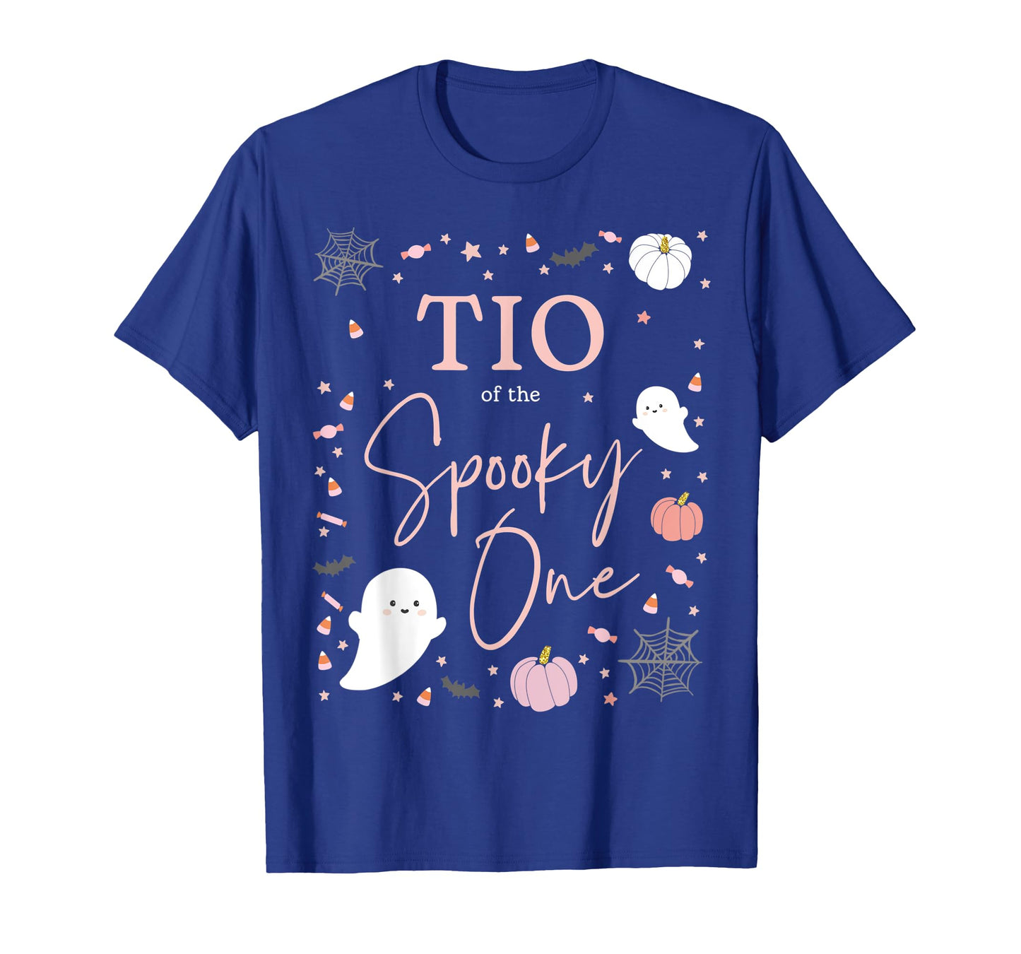 Mens Tio of the Spooky One Girl First Birthday Pink Halloween T-Shirt