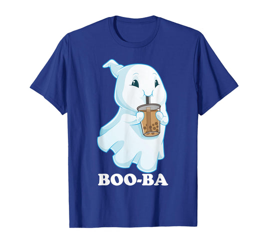 Boo-Ba Ghost Boba Bubble Tea Milk Halloween Costume T-Shirt
