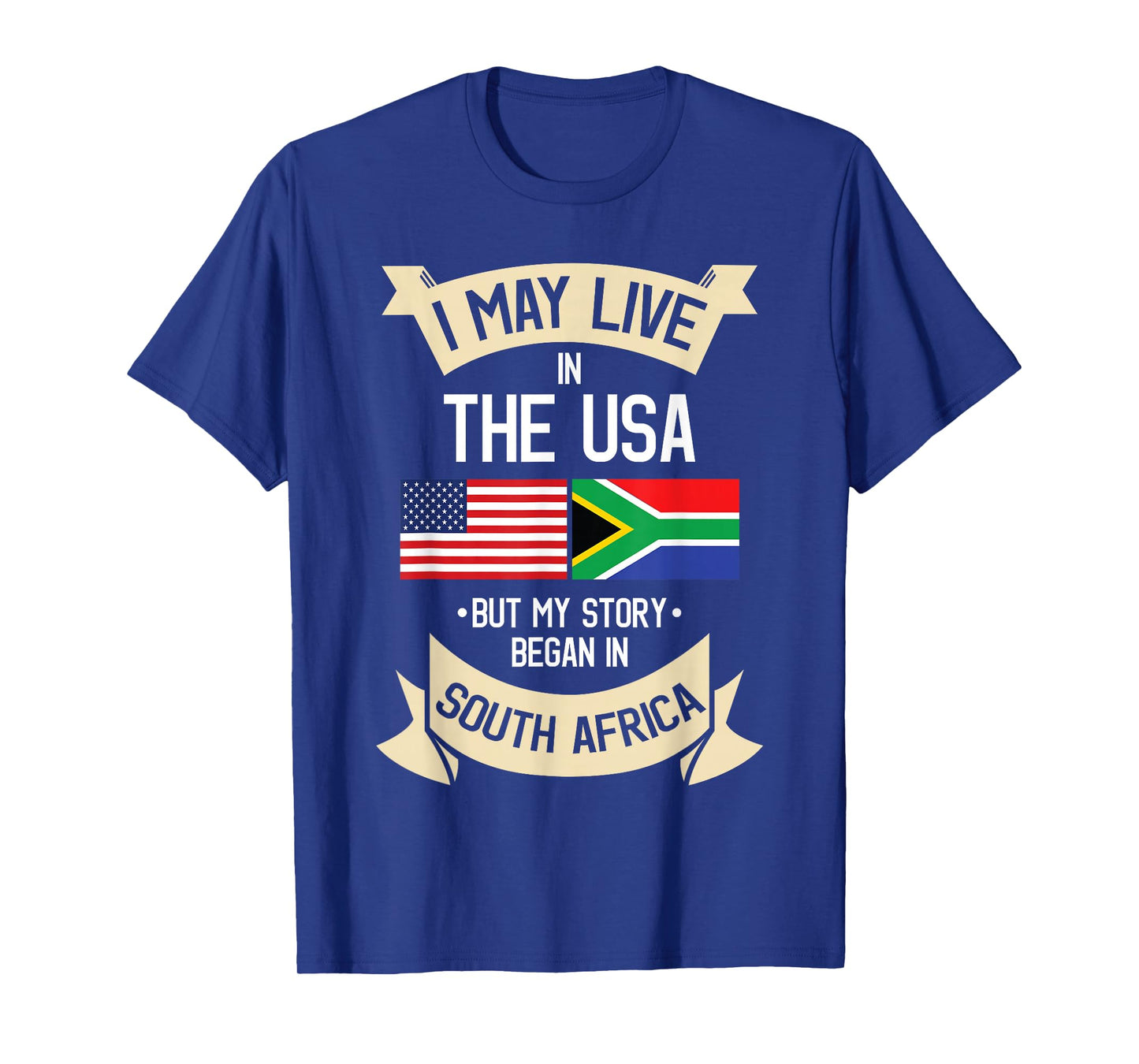 South Africa American Flag USA South African Roots Gifts Women Girls Kids Men T-Shirt