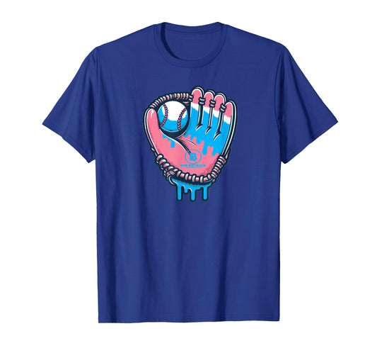 Baseball Glove Cotton Candy Drip T-Shirt
