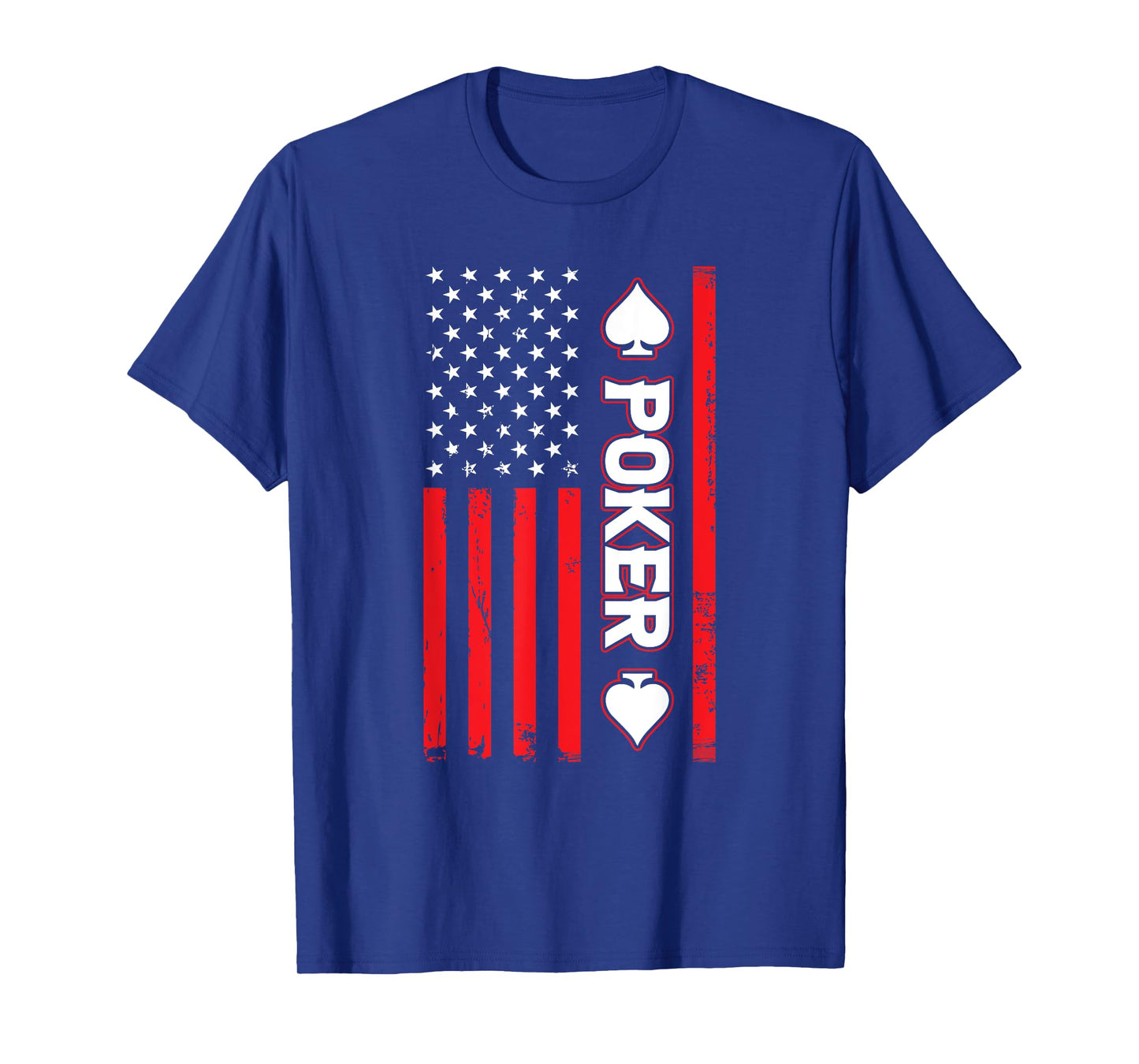 Funny Poker American Flag USA Casino Play Card Gambler Poker T-Shirt for Women Men