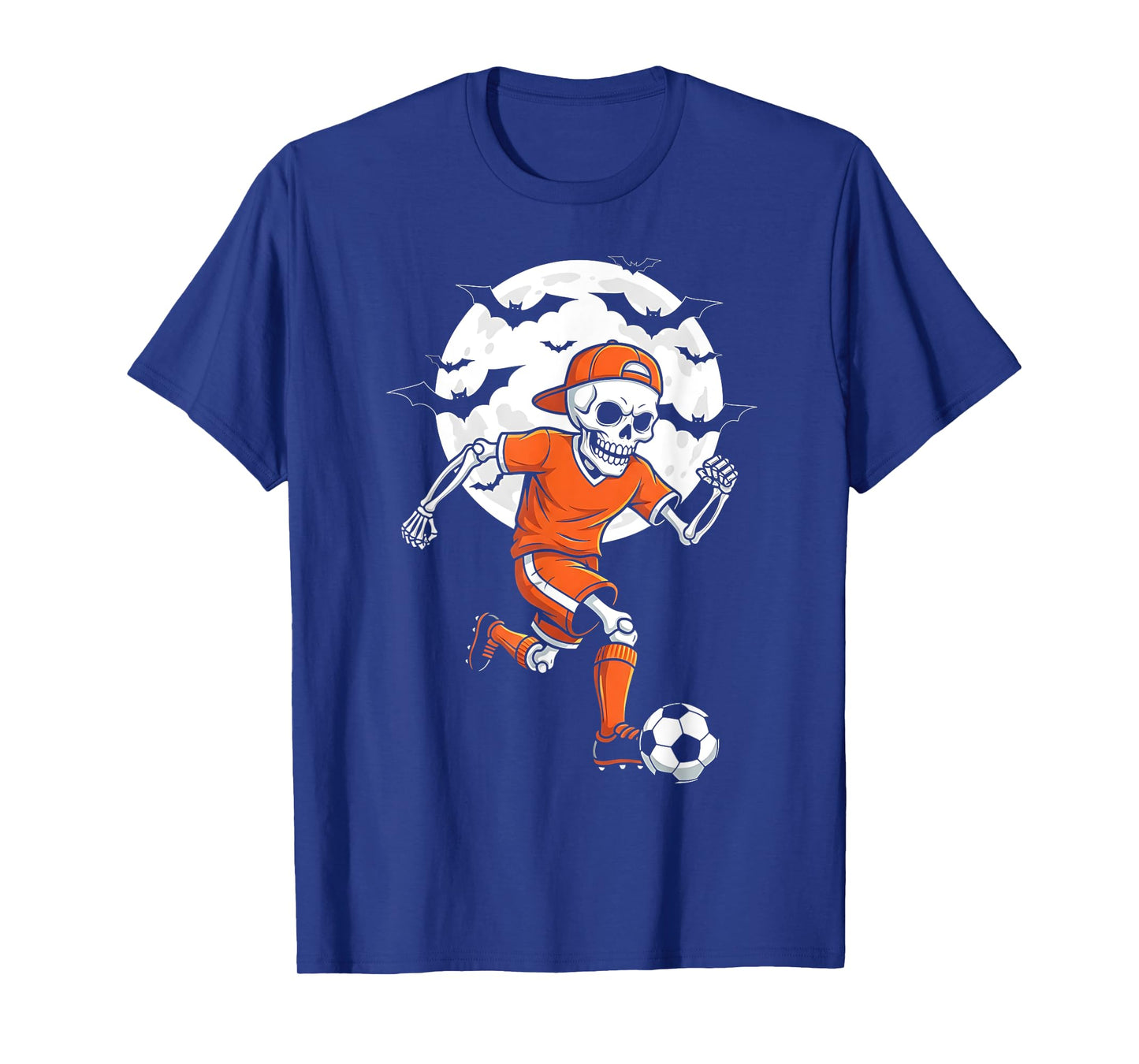 Funny Skeleton Soccer Halloween Costume Boys Kids Men Women T-Shirt