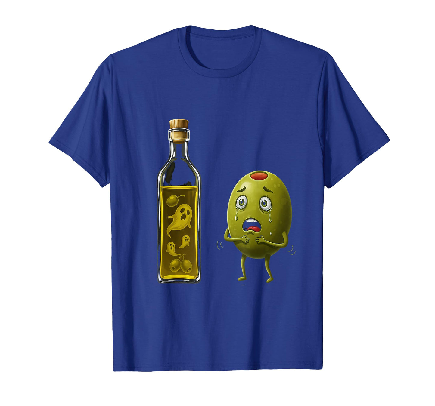 Funny Olive Oil Ghost Horror Humor Halloween Costume Design T-Shirt