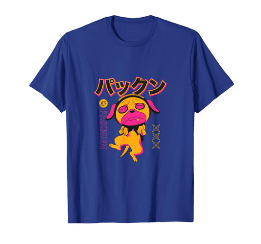 Naruto Classic Still Sleepy Pakkun Minimal Colors T-Shirt