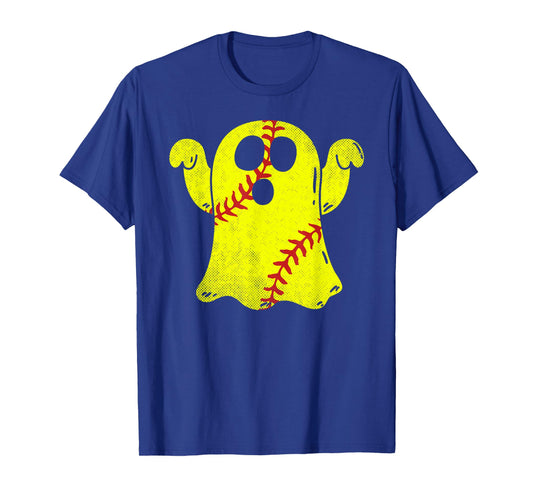 Softball Ghost Softball Lover Halloween Costume T-Shirt