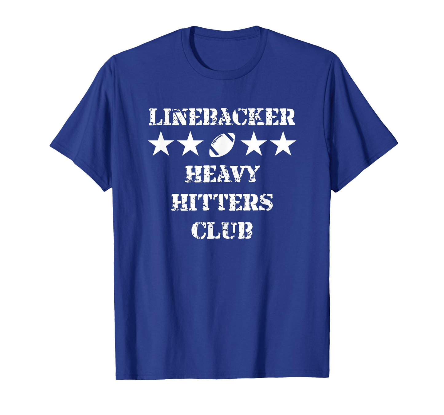 Linebacker Heavy Hitters Club Football Player T-Shirt
