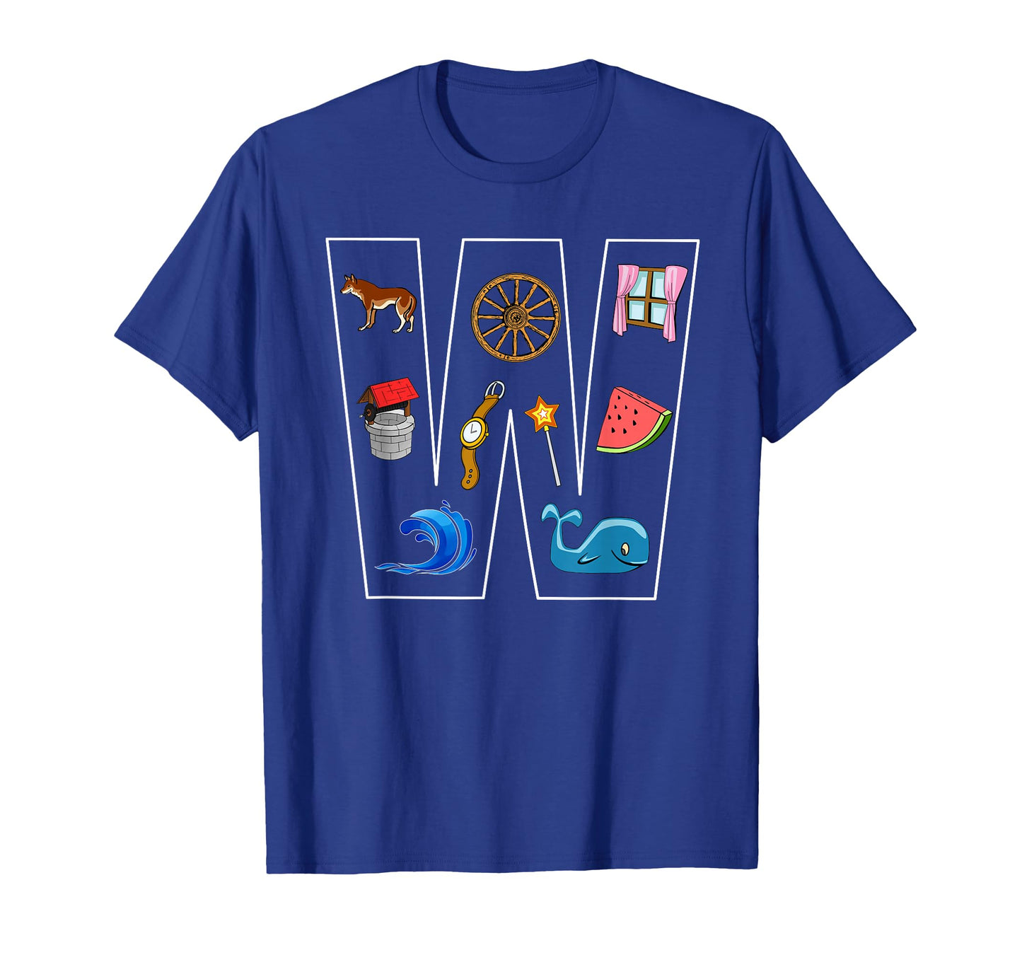 Alphabet Letter W Phonics Objects That Start With W Shirt T-Shirt