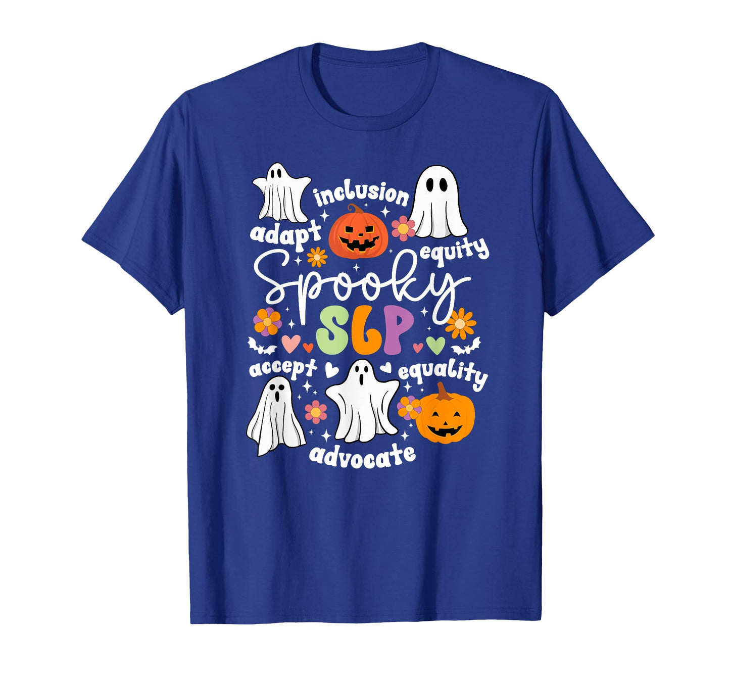 Spooky SLP Halloween Speech Language Pathologist Groovy T-Shirt