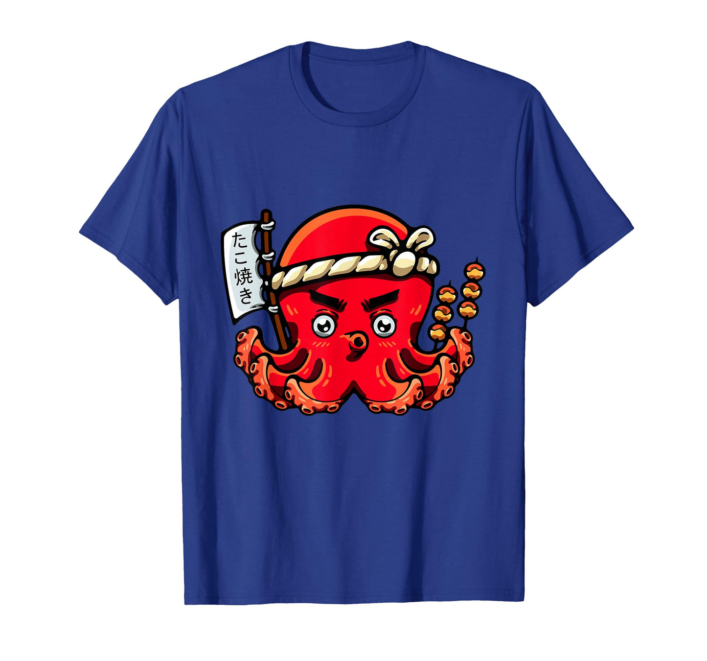 Japanese Gyotaku Tradition Japanese Calligraphy Octopus T-Shirt