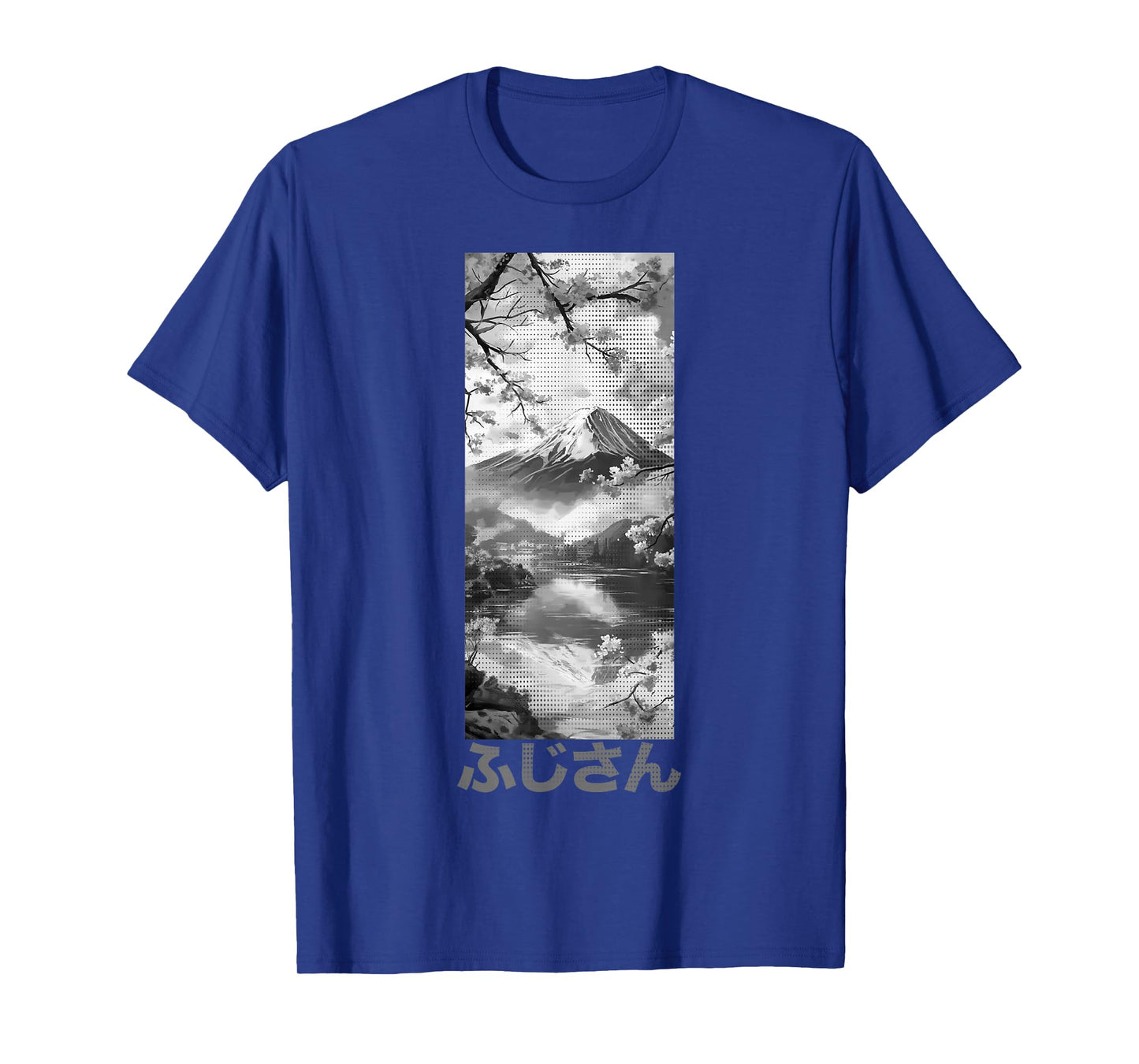Japanese Aesthetic | Mount Fuji & Cherry Blossom Lofi Design T-Shirt