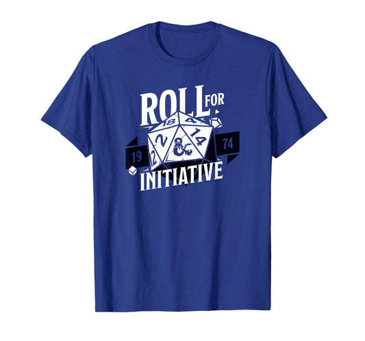 Dungeons & Dragons Roll For Initiative 1974 Text Logo T-Shirt