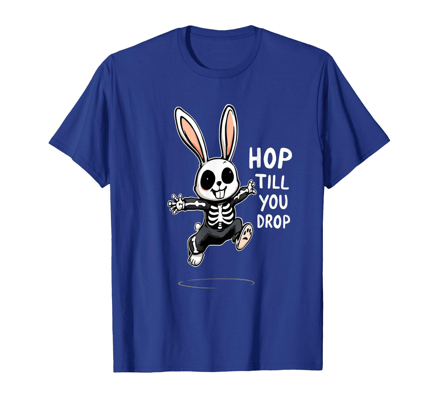 Halloween Funny Skeleton Bunny Boys Men Kids Tees T-Shirt