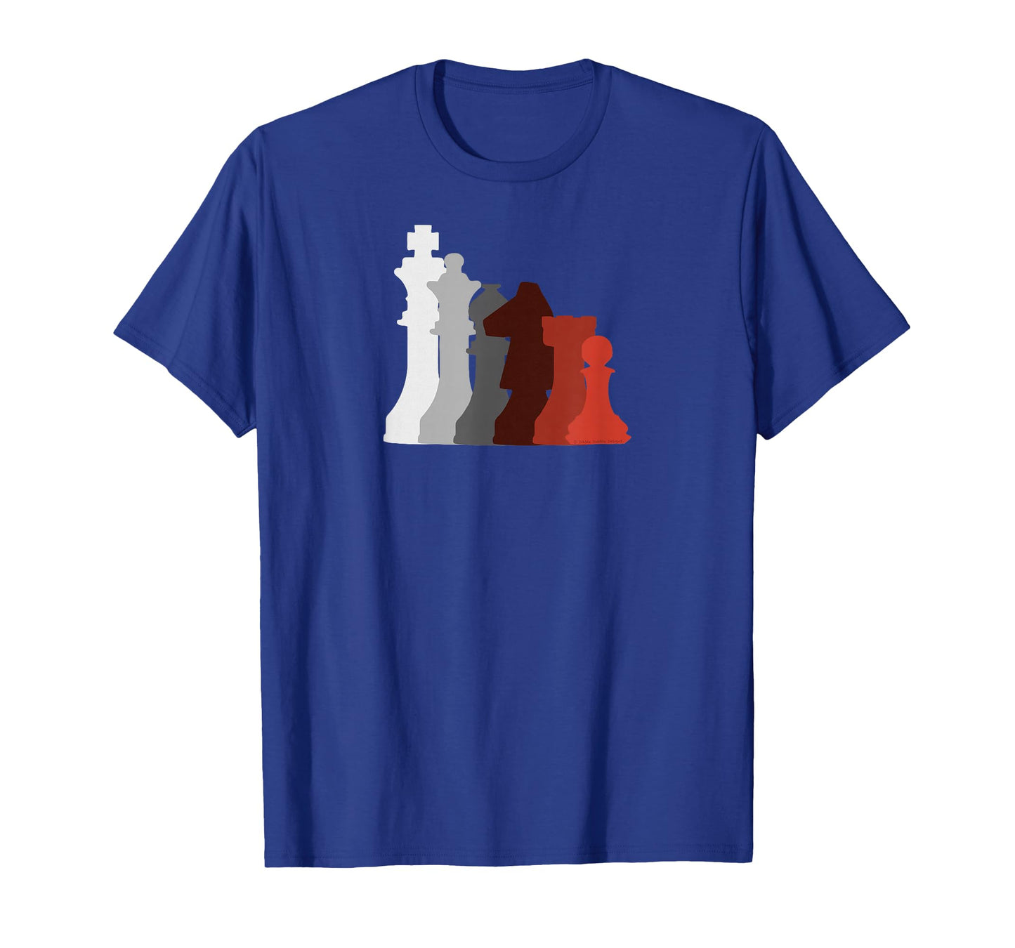 Cool Chess Pieces in Gaming Colors Chess Players T-Shirt