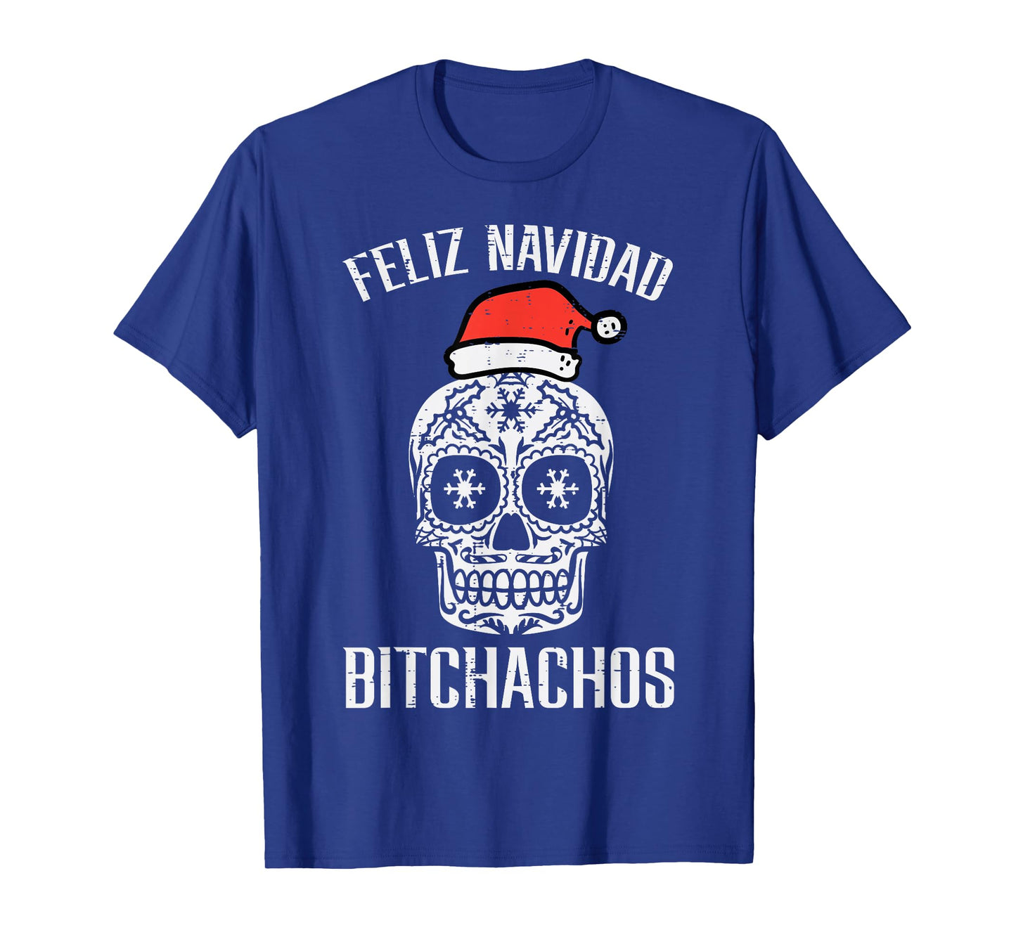 Christmas Sugar Skull Feliz Navidad Mexican Xmas Women Men T-Shirt