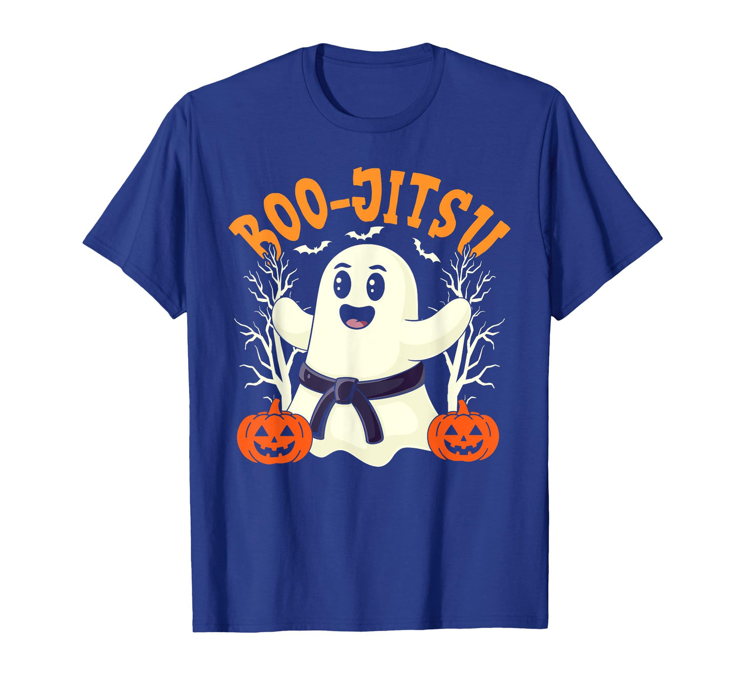 Boo-Jitsu Halloween Spooky Ghost Brazilian Jiu-JItsu BJJ T-Shirt