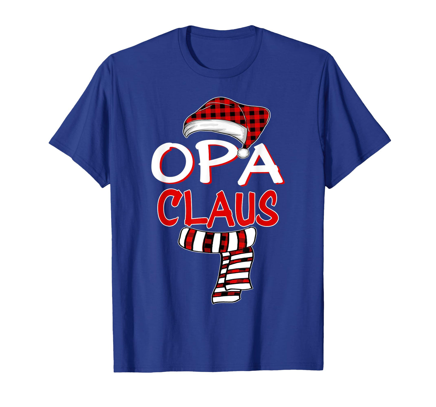 GrandPa Christmas Santa Claus Red plaid Shirt, Opa Claus T-Shirt