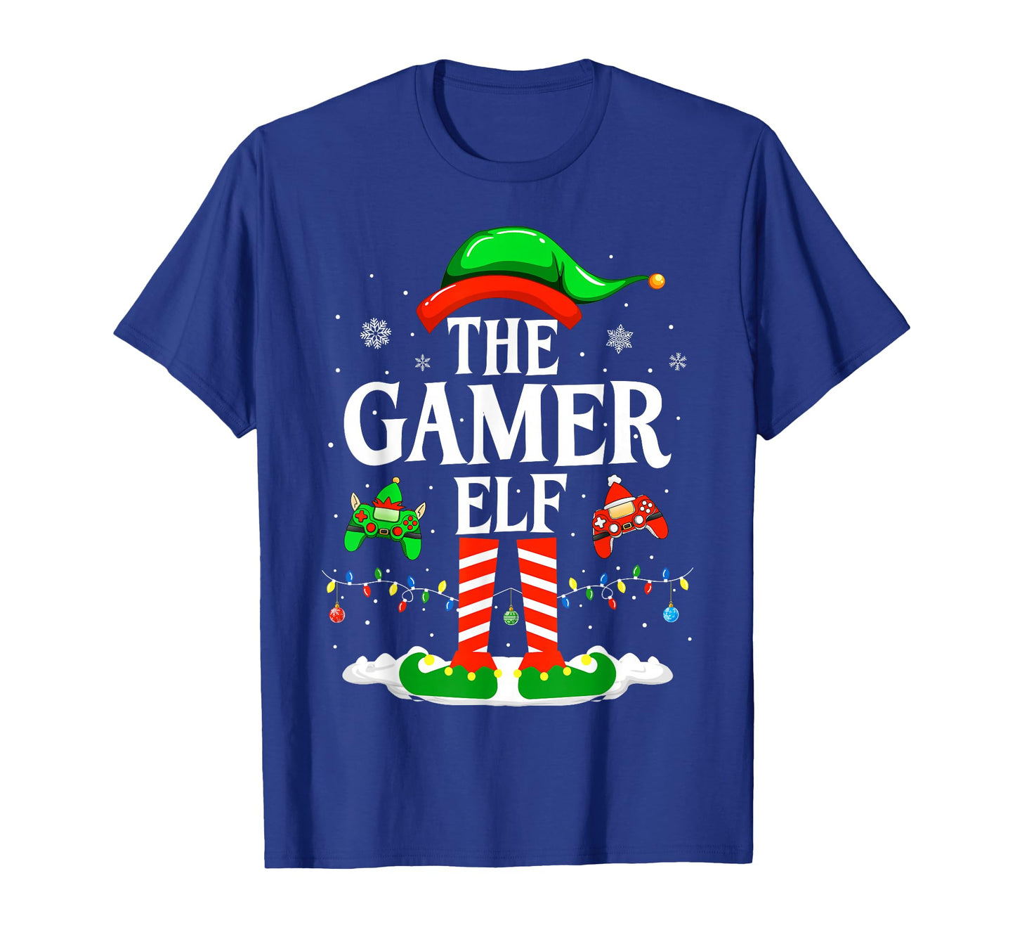 The Gamer Elf Funny Gaming Elf Christmas Gamer T-Shirt
