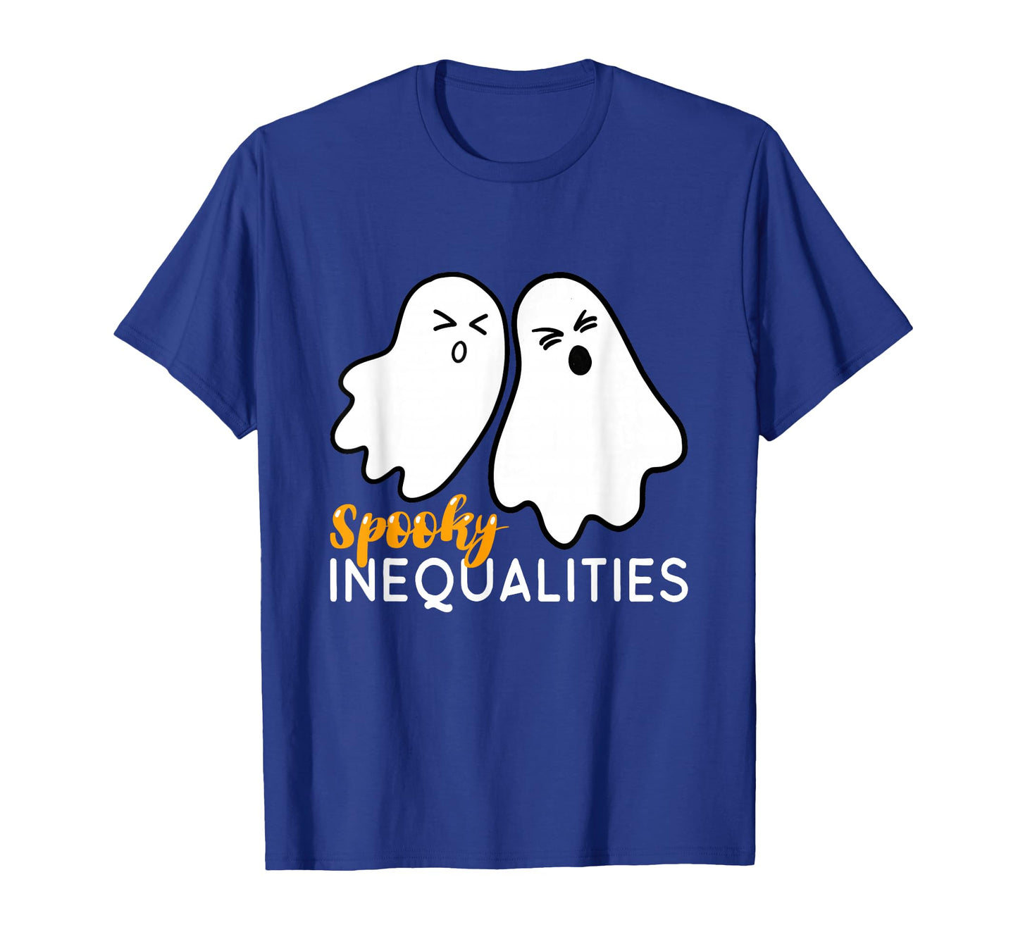 Spooky Inequalities Ghosts - Halloween Math Teacher T-Shirt