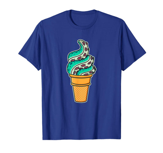 Swirly Octopus Tentacle Ice Cream T-Shirt