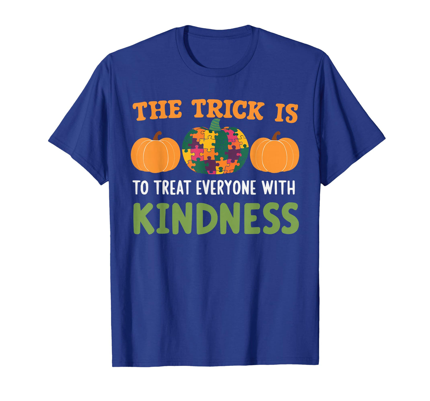Support Autism Halloween Spooky Autistic Trick Or Treat T-Shirt