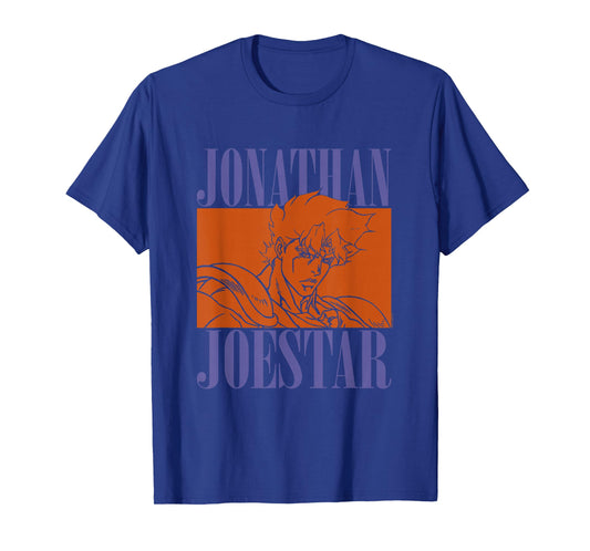 JoJo Part 1 Phantom Blood Jonathan Joestar Orange Stencil T-Shirt