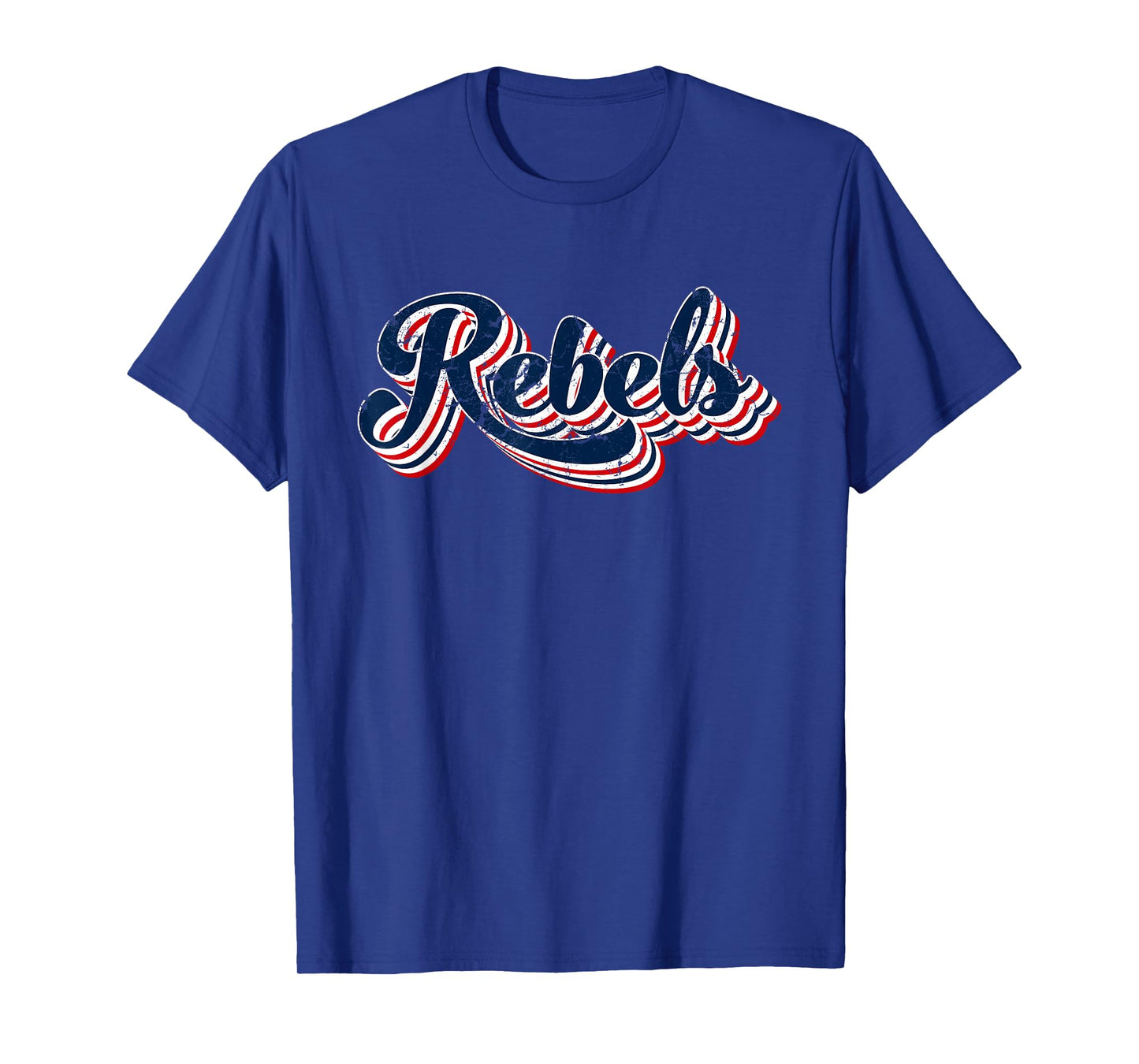 Rebels Patriotic USA America Proud 4th of July Retro Graphic T-Shirt