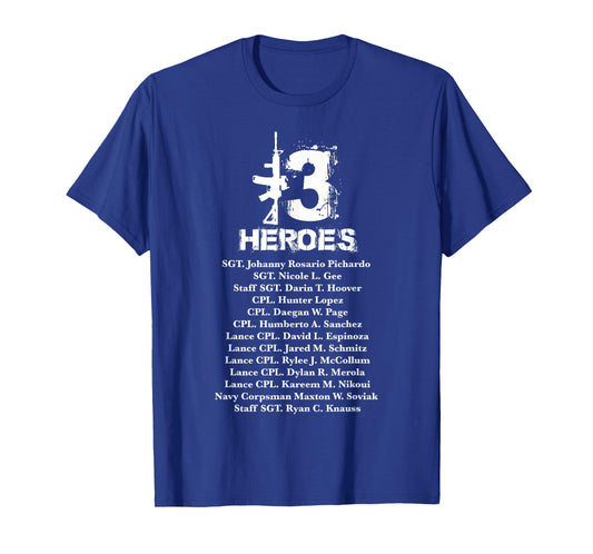 13 Heroes 08-26-2021 Never Forget Honor Fallen Soldiers Gift T-Shirt