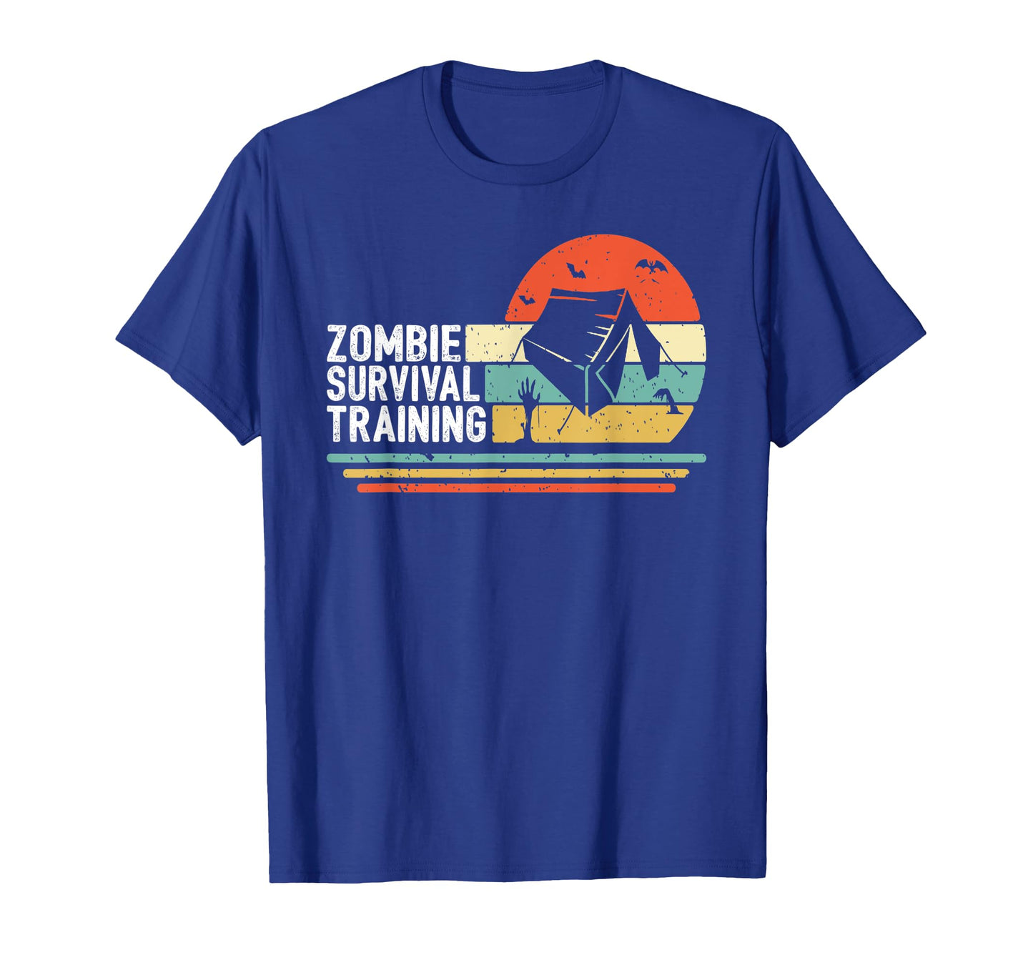 Halloween Camping Gift Scary Camper Zombie Survival Training T-Shirt