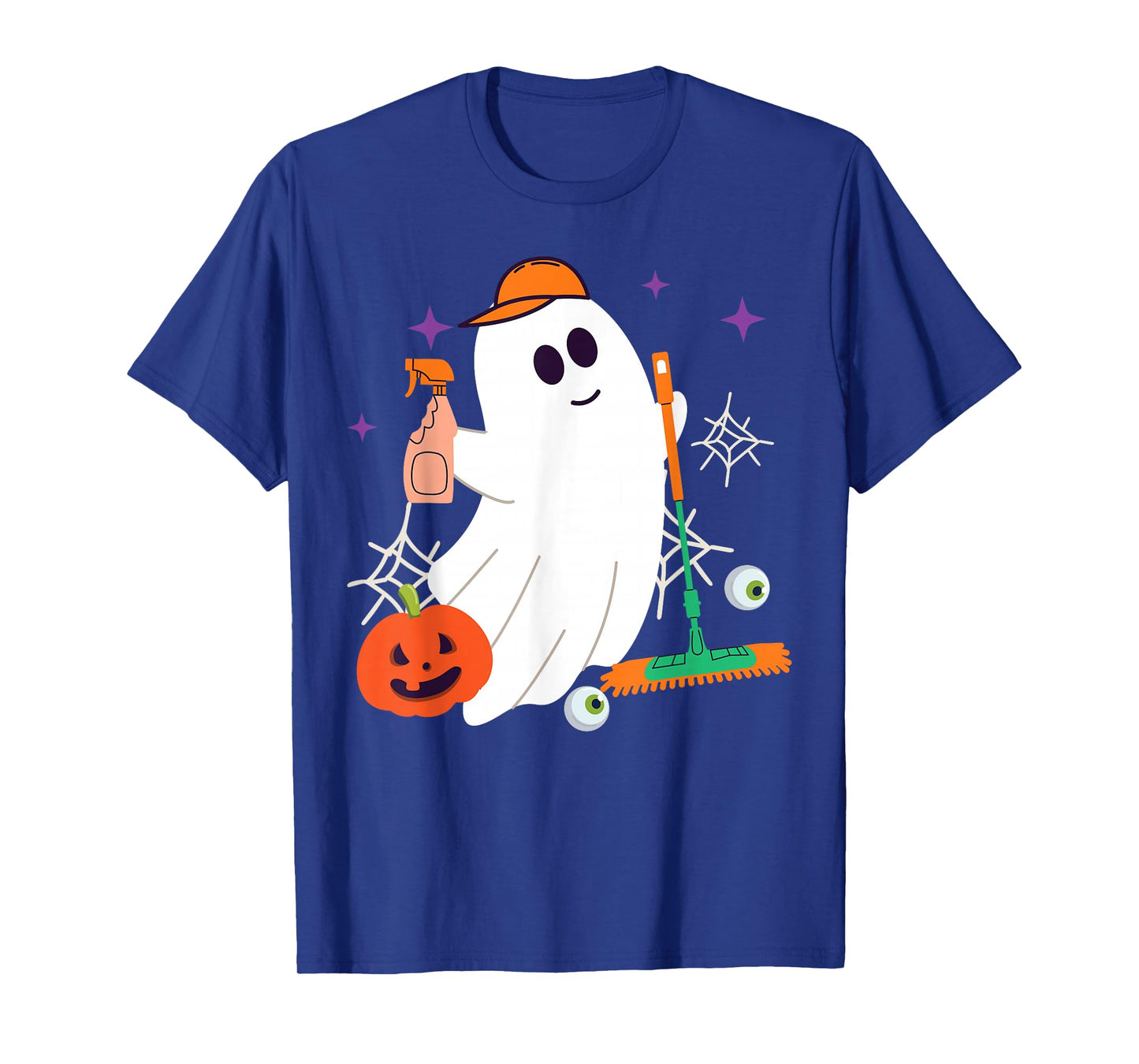 School Custodian Janitor Ghost Halloween T-Shirt