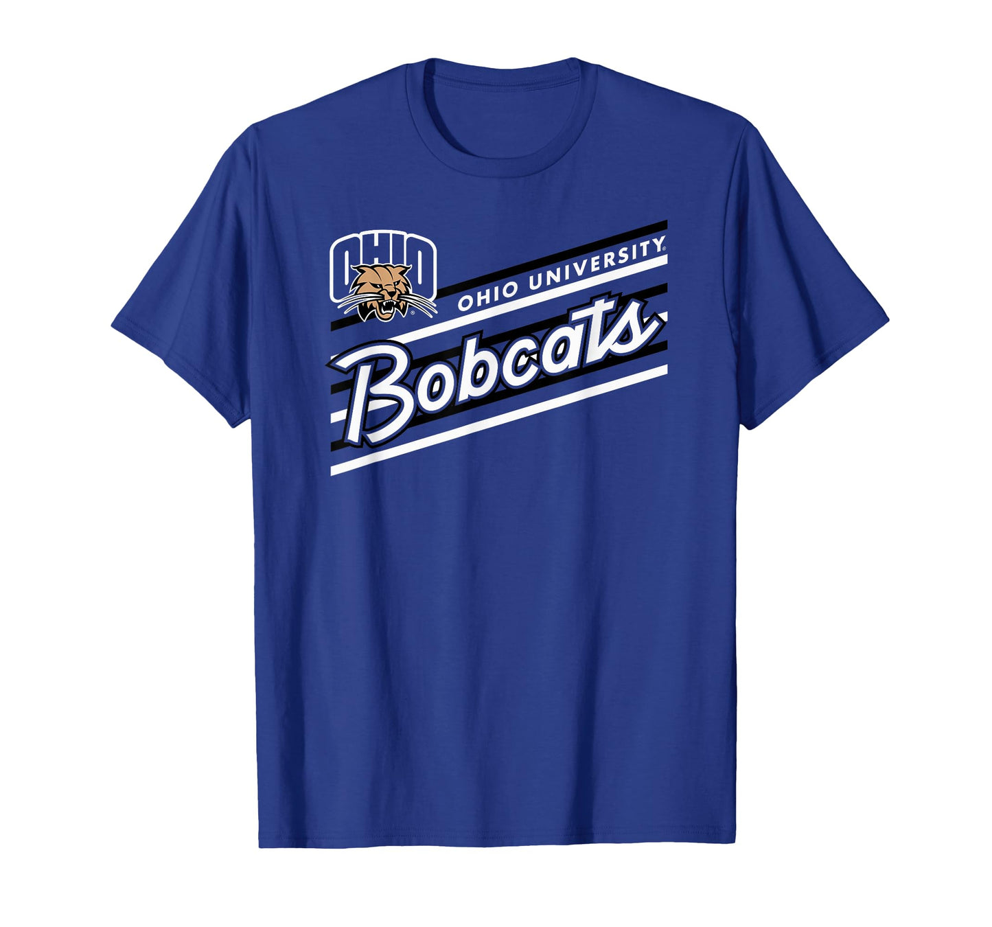Ohio Bobcats Retro Performer Green Officially Licensed T-Shirt