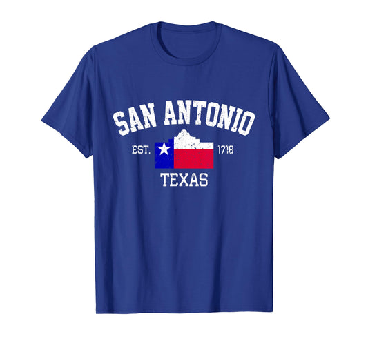 Vintage San Antonio The Alamo Texas Flag T-Shirt
