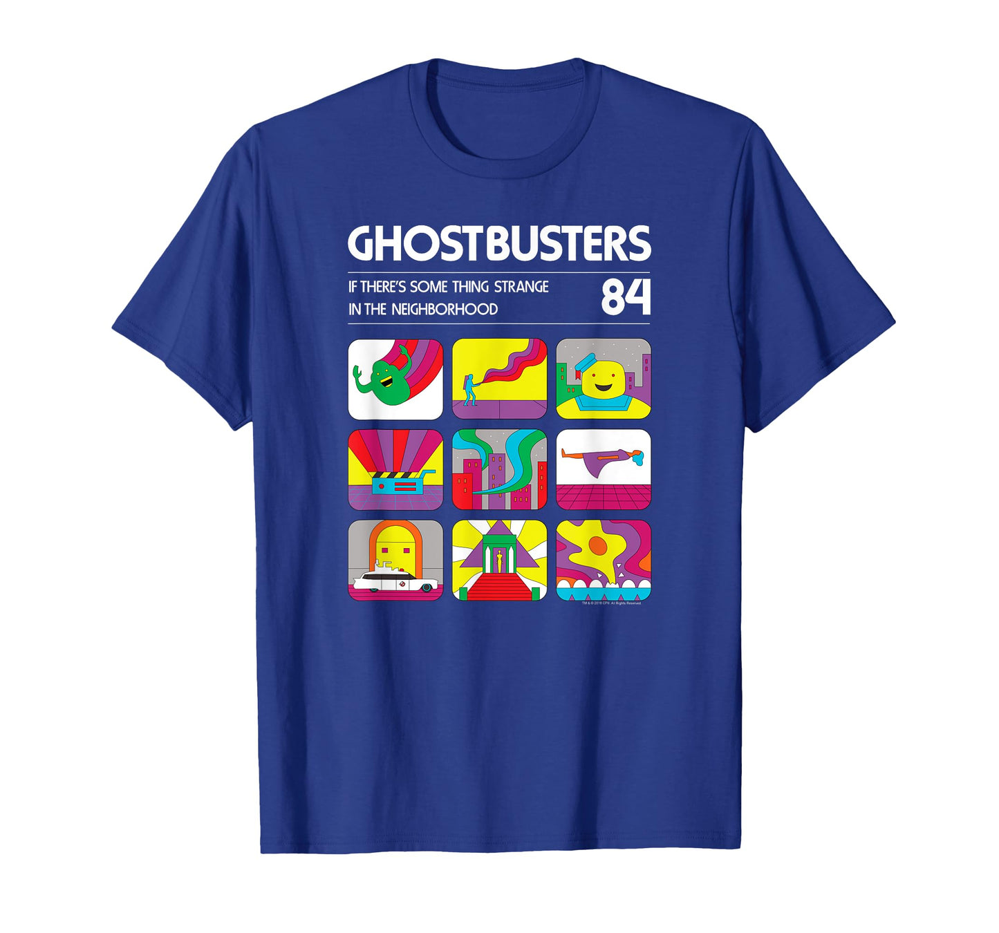 Ghostbusters Retro Video Game Graphics Vintage Movie T-Shirt