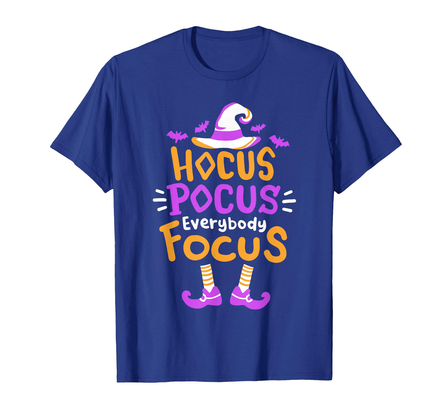 Hocus Pocus Everybody Focus Funny Halloween Costume Teachers T-Shirt