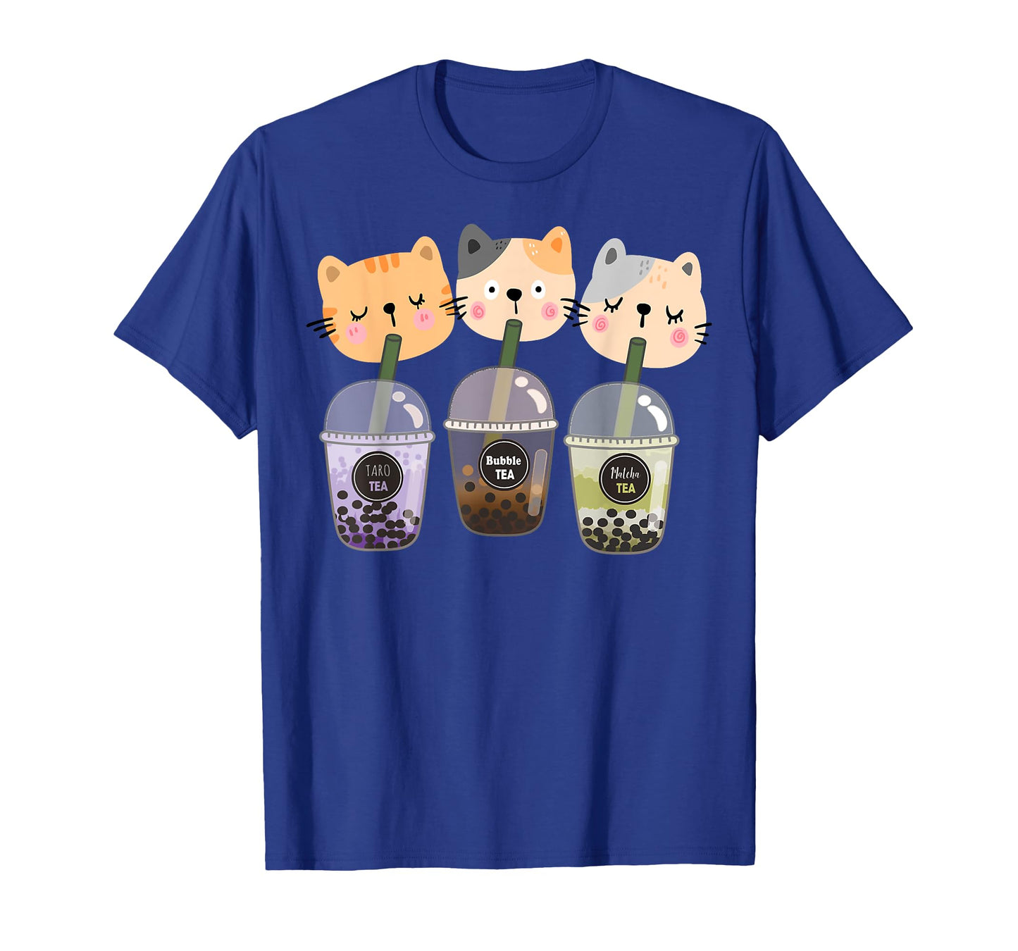 Boba Cat Drinking Boba Kitten Kawaii Japanese Kitty T-Shirt
