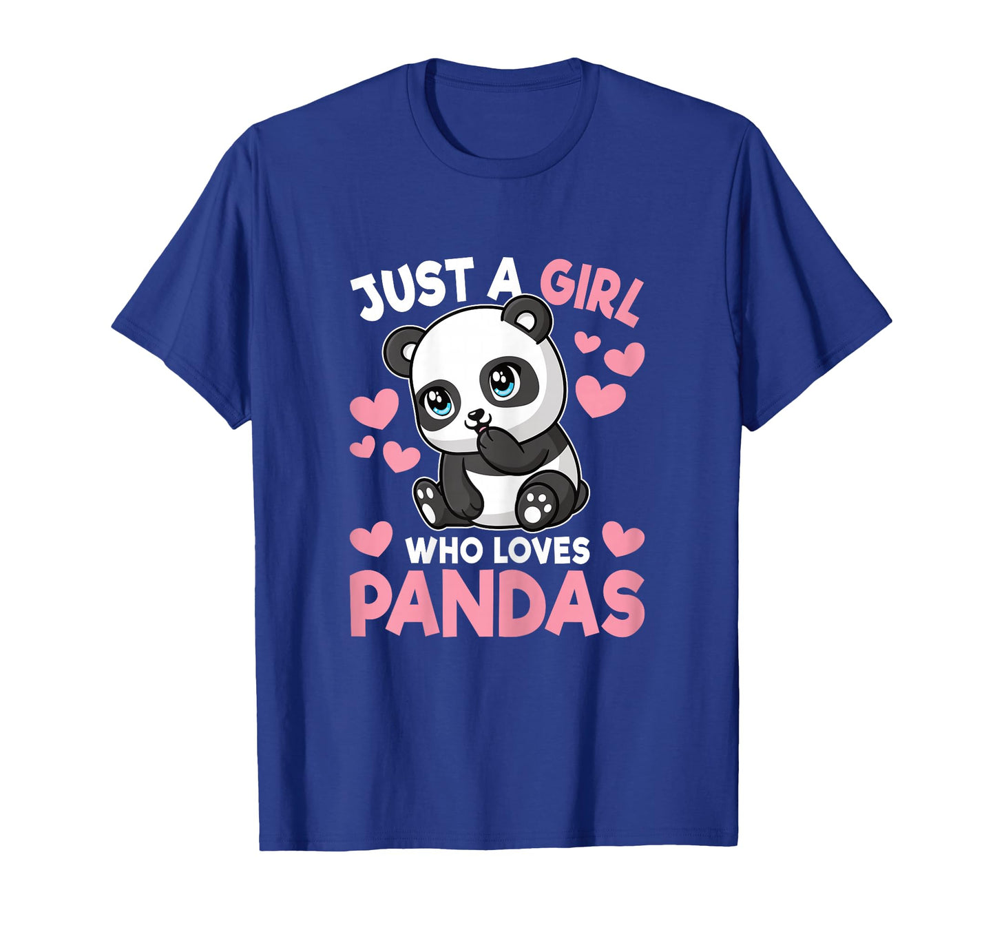 Just A Girl Who Loves Pandas Cute Panda Girls Kids Toddlers T-Shirt