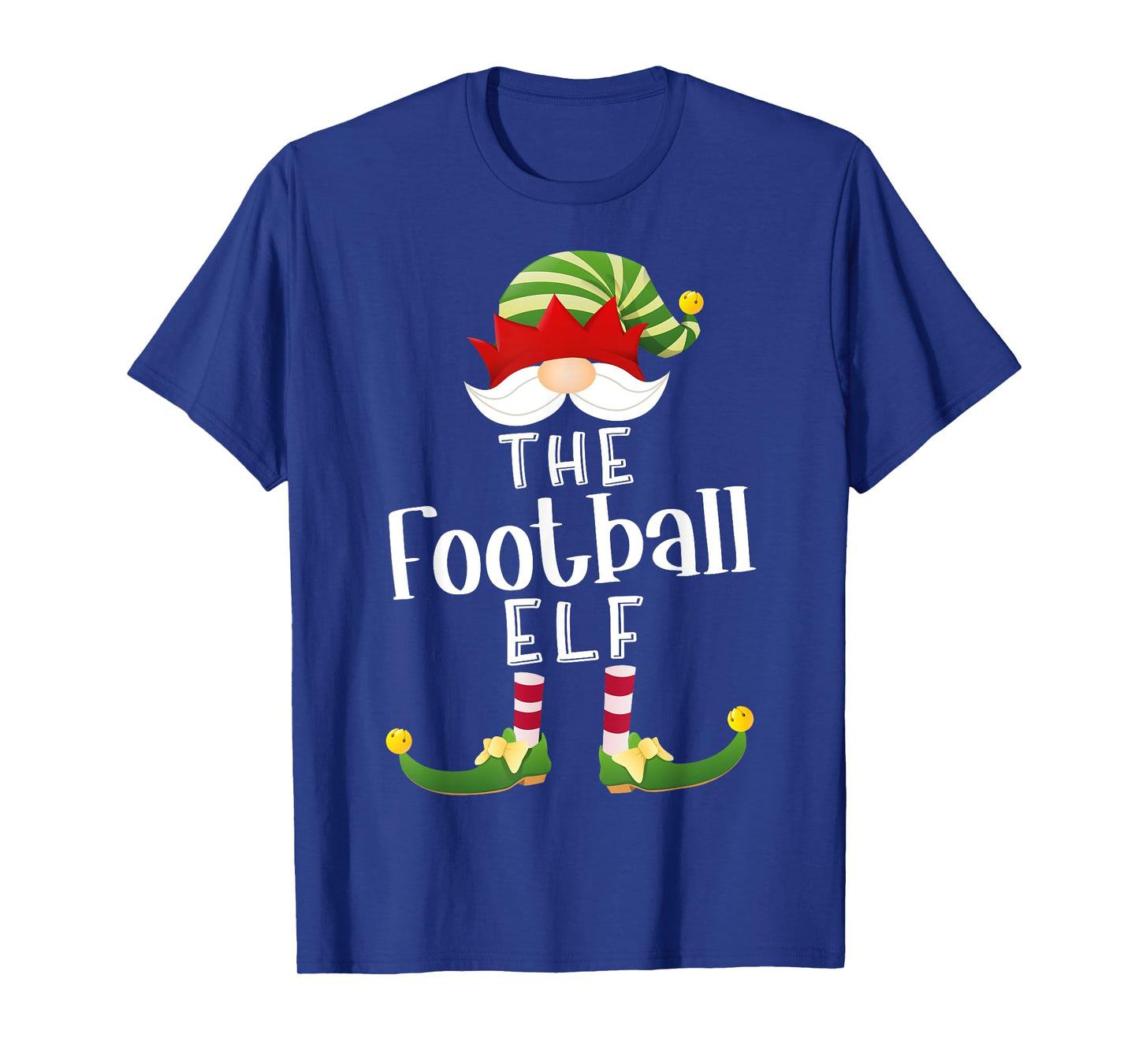 Football Elf Group Christmas Funny Pajama Party T-Shirt