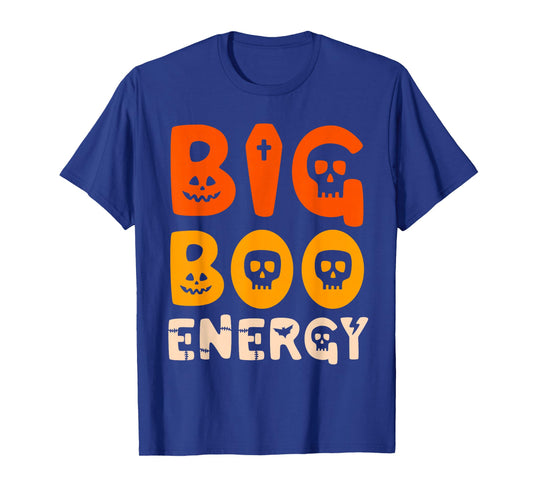 Big Boo Energy Halloween Ghost Shirt For Women Funny Costume T-Shirt
