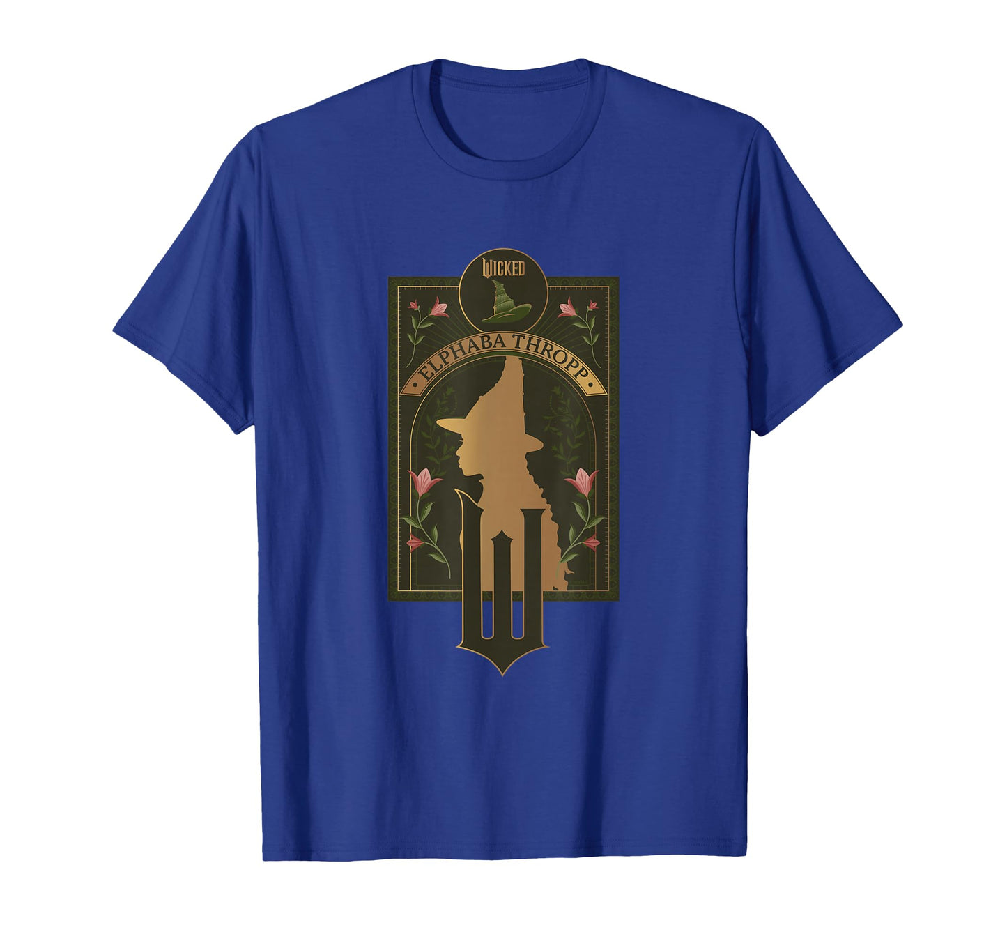 Wicked Elphaba Thropp Floral Silhouette T-Shirt