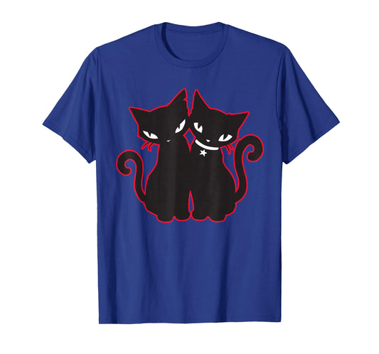 Emily The Strange Double Trouble T-Shirt - Women's X-Small Black Crew Neck Short Sleeve Classic Fit Cotton Blend T-Shirt