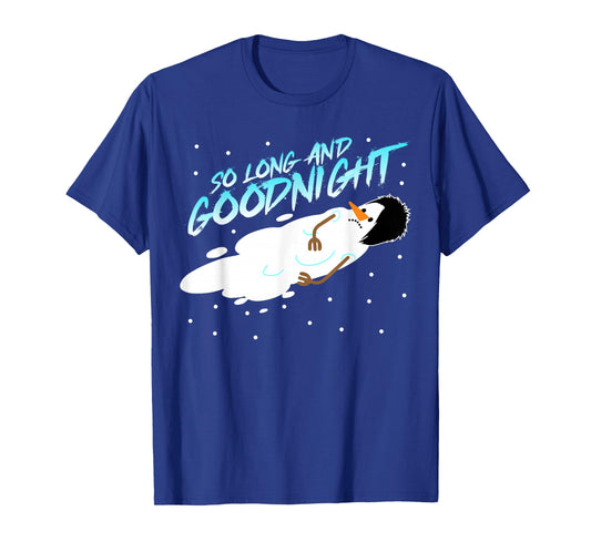 Christmas Emo Heritage Dark Lifestyle Funny Melting Snowman T-Shirt