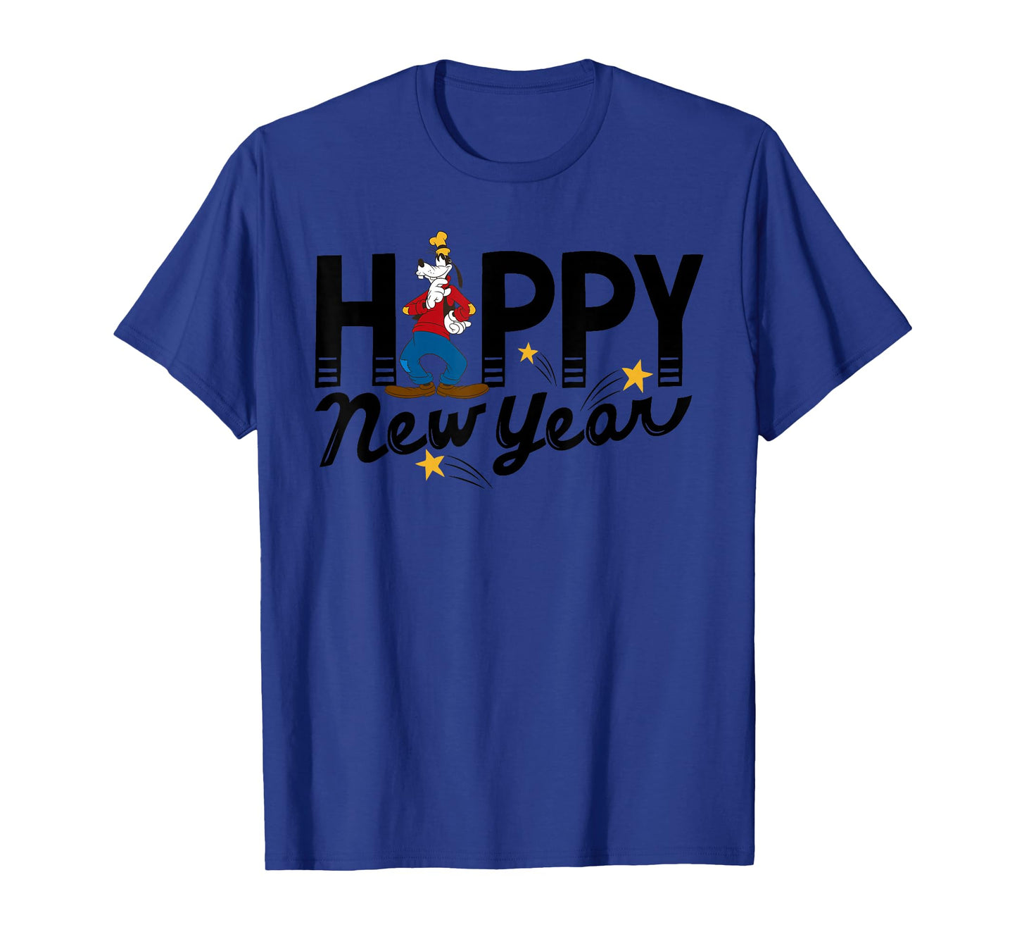 Disney Vintage Goofy Happy New Year T-Shirt T-Shirt