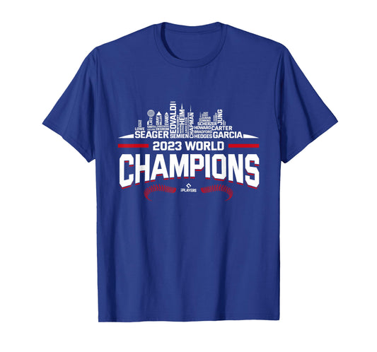 2023 World Champions Adolis Garcia Texas MLBPA T-Shirt