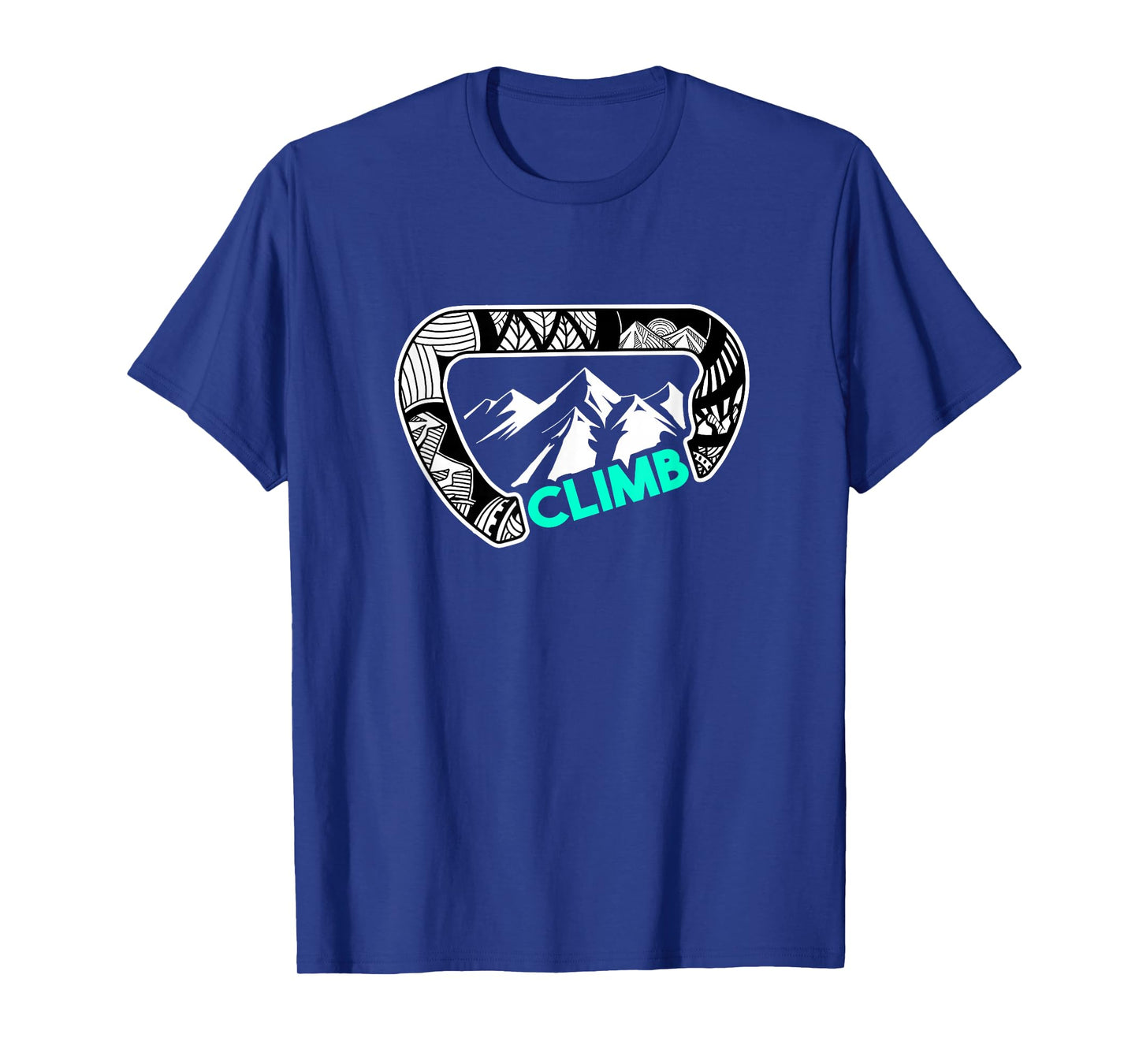 Carabiner Rock Climbing Gifts Print Climbing Bouldering T-Shirt