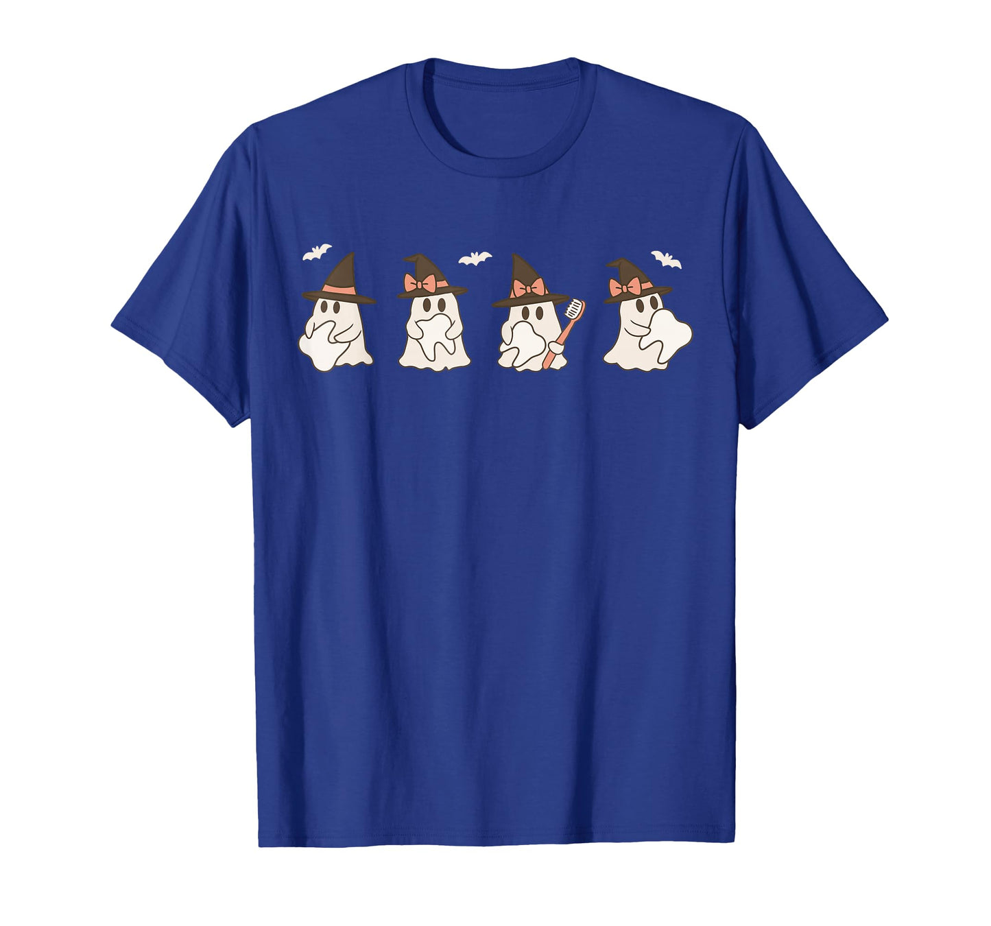 Dental Hygienist Halloween Fall Season Dentist Tooth Ghost T-Shirt