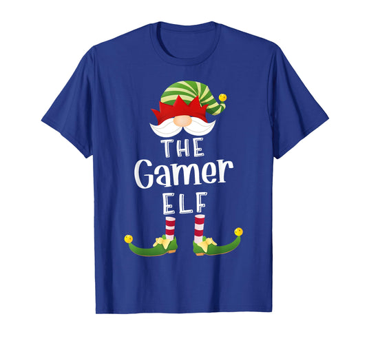 Gamer Elf Group Christmas Funny Pajama Party T-Shirt