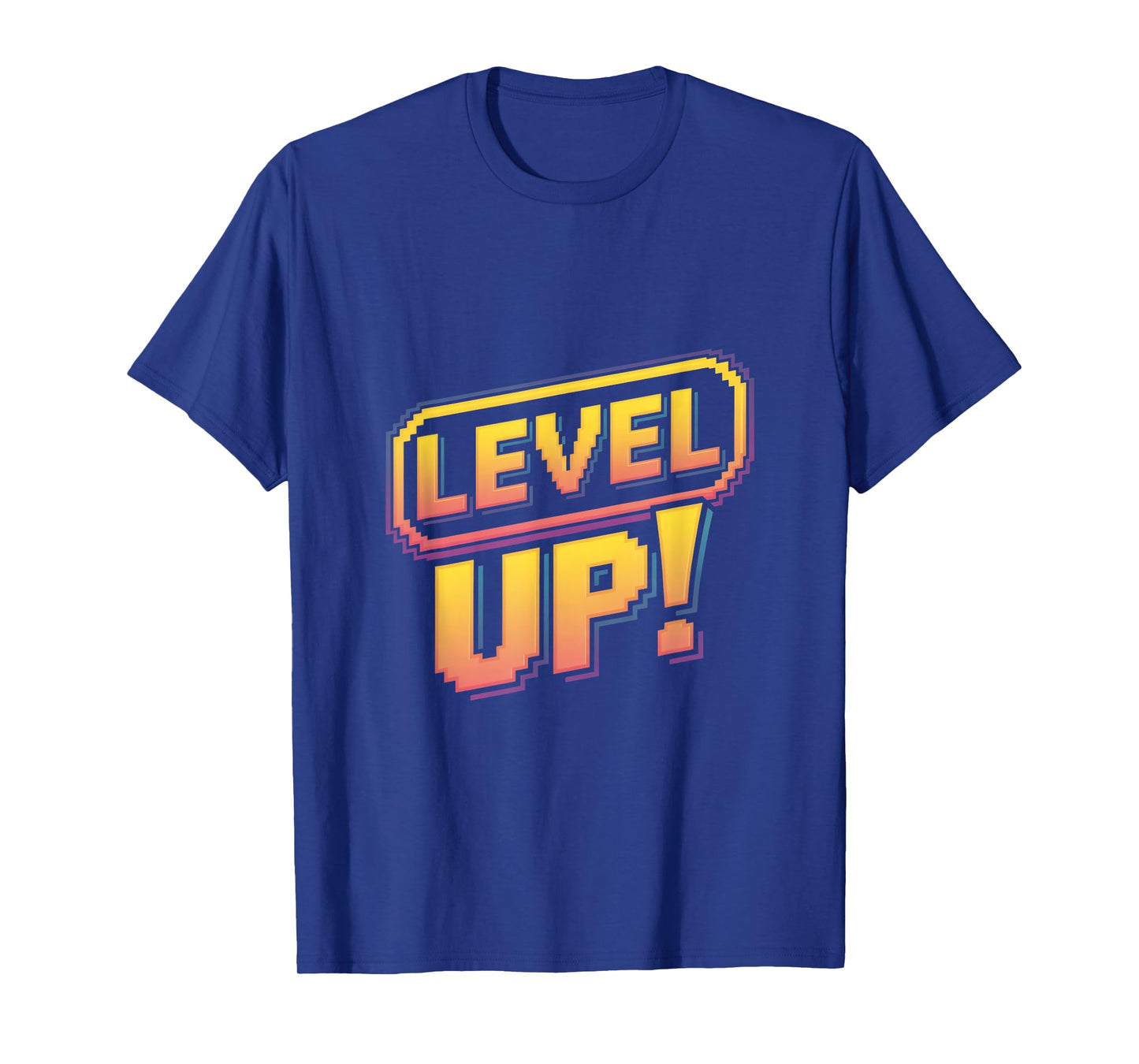 Level Up Retro Gaming Pixel Arcade Style Gamer T-Shirt